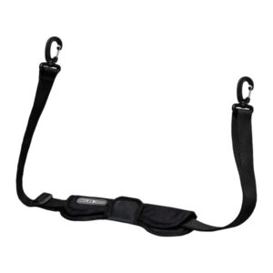 SHOULDER STRAP WITH CARABINERS (110 CM, BLACK)