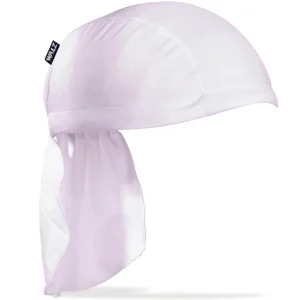 White Technical Skull Cap with Neck Flap