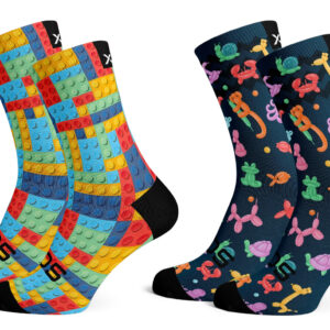 Sox Footwear Blocks & Balloon Combo Pack Kids (Size 9-12)